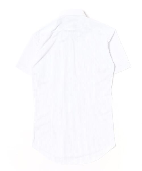 TOKYO SHIRTS（トウキョウシャツ）の「形態安定ノンアイロン ボタンダウン 半袖ストレッチビジネスワイシャツ（ビジネスシャツ・メンズ・ライトグレー・首回り43cm/首回り42cm/首回り41cm/首回り39cm/首回り37cm）」の7枚目の写真
