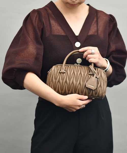 LAZY SUSAN（レイジースーザン）の「ショルダーバッグ　ヤガスリキルティング（ショルダーバッグ・レディース・ブラック/ブラウン・FREE）」の2枚目の写真