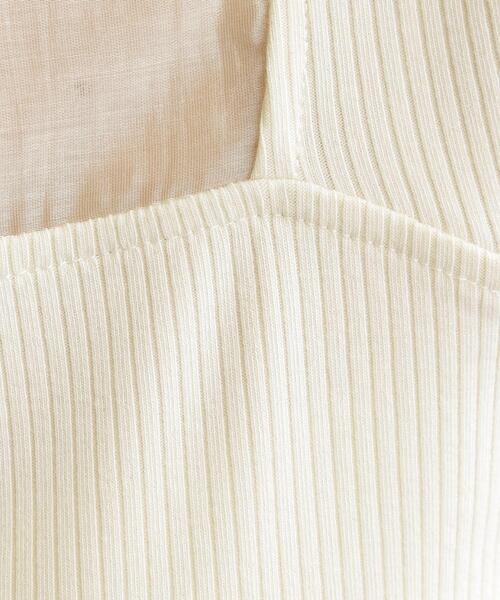 grove（グローブ）の「シアードッキングタンクトップ（タンクトップ・レディース・ダークグレー/ブラウン系その他/ブラック/アイボリー・03/02/05/04/01）」の8枚目の写真