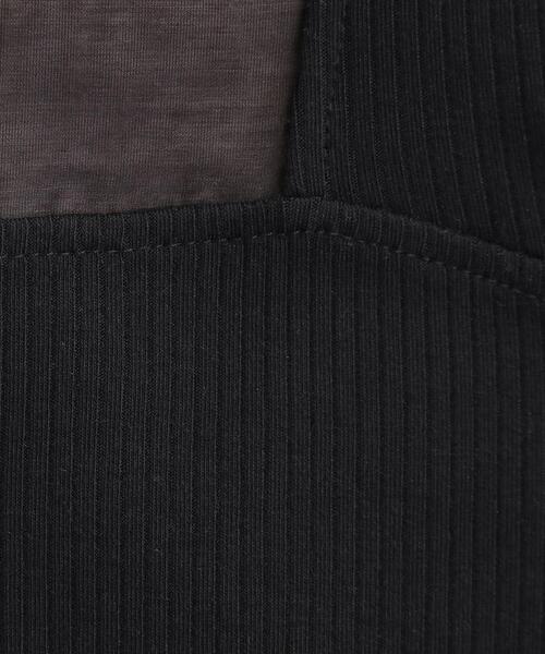 grove（グローブ）の「シアードッキングタンクトップ（タンクトップ・レディース・ダークグレー/ブラウン系その他/ブラック/アイボリー・03/02/05/04/01）」の16枚目の写真