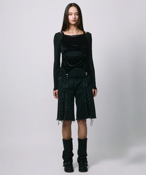 led.tokyo（レッドトウキョウ）の「【led.tokyo】LAYRED TANK SELEEVE/レイヤードタンクスリーブ（タンクトップ・レディース・ブラック/レッド/ブルー・FREE）」の5枚目の写真