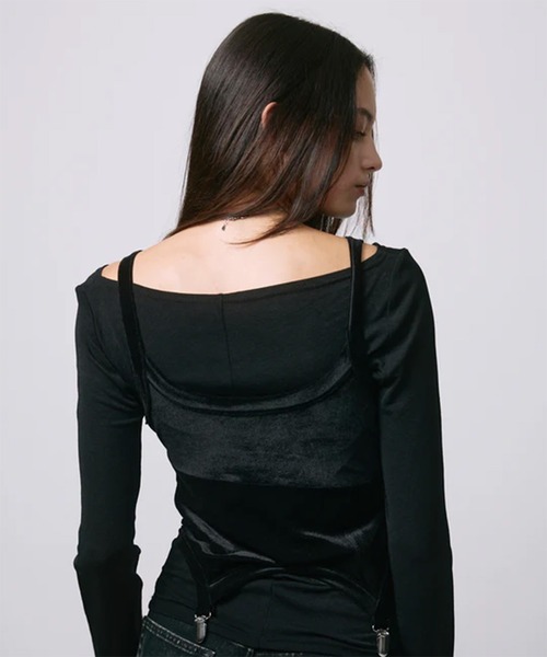 led.tokyo（レッドトウキョウ）の「【led.tokyo】LAYRED TANK SELEEVE/レイヤードタンクスリーブ（タンクトップ・レディース・ブラック/レッド/ブルー・FREE）」の10枚目の写真