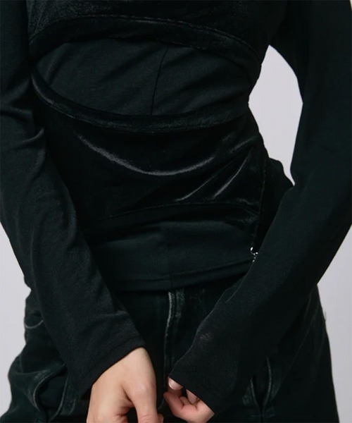 led.tokyo（レッドトウキョウ）の「【led.tokyo】LAYRED TANK SELEEVE/レイヤードタンクスリーブ（タンクトップ・レディース・ブラック/レッド/ブルー・FREE）」の11枚目の写真