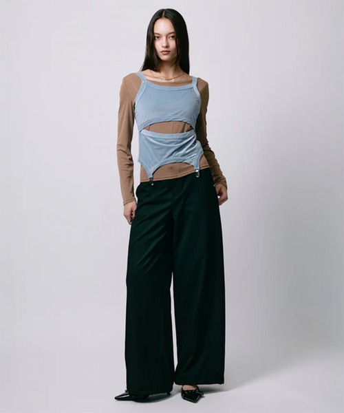 led.tokyo（レッドトウキョウ）の「【led.tokyo】LAYRED TANK SELEEVE/レイヤードタンクスリーブ（タンクトップ・レディース・ブラック/レッド/ブルー・FREE）」の13枚目の写真