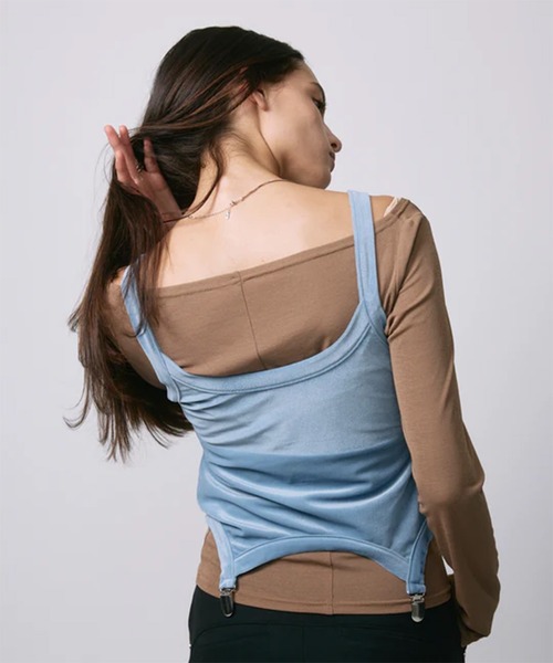 led.tokyo（レッドトウキョウ）の「【led.tokyo】LAYRED TANK SELEEVE/レイヤードタンクスリーブ（タンクトップ・レディース・ブラック/レッド/ブルー・FREE）」の20枚目の写真