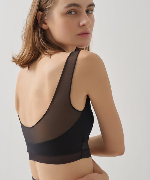 NICENICE MOMENT(ナイスナイスモーメント)の「【NICENICE MOMENT】MESH BRA TANK(その他アンダーウェア/インナー・レディース・バーガンディー/ブラック・SMALL/MEDIUM)」の10枚目の写真