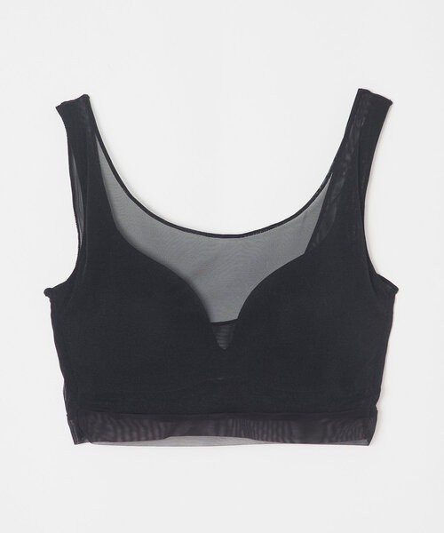 NICENICE MOMENT(ナイスナイスモーメント)の「【NICENICE MOMENT】MESH BRA TANK(その他アンダーウェア/インナー・レディース・バーガンディー/ブラック・SMALL/MEDIUM)」の6枚目の写真
