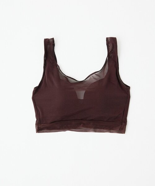 NICENICE MOMENT(ナイスナイスモーメント)の「【NICENICE MOMENT】MESH BRA TANK(その他アンダーウェア/インナー・レディース・バーガンディー/ブラック・SMALL/MEDIUM)」の4枚目の写真