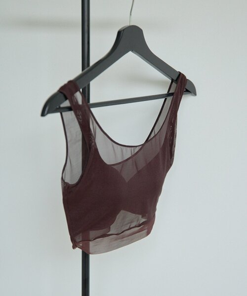 NICENICE MOMENT(ナイスナイスモーメント)の「【NICENICE MOMENT】MESH BRA TANK(その他アンダーウェア/インナー・レディース・バーガンディー/ブラック・SMALL/MEDIUM)」の11枚目の写真