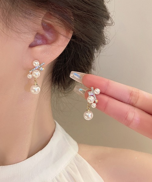 Lace Ladies(レースレディース)の「メタリック モチーフ コンビネーション ピアス(ピアス(両耳用)・レディース・B/C/D/A・FREE)」の5枚目の写真