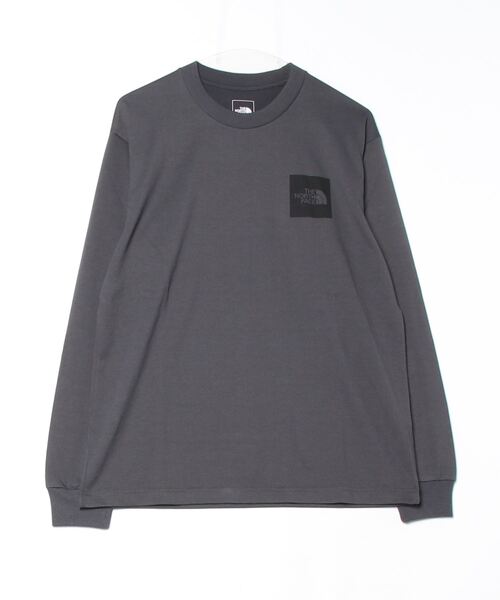 THE NORTH FACE（ザノースフェイス）の「ザ ノース フェイス THE NORTH FACE L/S Square Logo Tee_ロングスリーブスクエアロゴティー（Tシャツ/カットソー・メンズ・オレンジ/ダークグレー/ホワイト・L/M/S/SS/2XL/XL）」の3枚目の写真