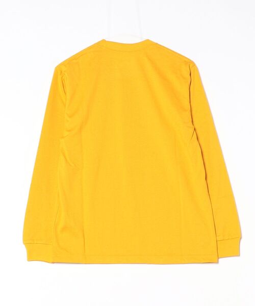 THE NORTH FACE（ザノースフェイス）の「ザ ノース フェイス THE NORTH FACE L/S Square Logo Tee_ロングスリーブスクエアロゴティー（Tシャツ/カットソー・メンズ・オレンジ/ダークグレー/ホワイト・L/M/S/SS/2XL/XL）」の4枚目の写真