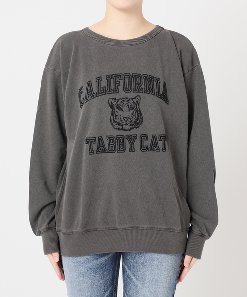 MIXTA/ミクスタ】CALIFORNIA TABBY CAT CREW SWEATSHI：スウェット