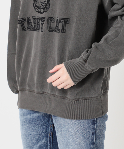 MIXTA(ミクスタ)の「【MIXTA/ミクスタ】CALIFORNIA TABBY CAT CREW SWEATSHI:スウェット(スウェット・レディース・ブラック/アイボリー/ライトグレー・MEDIUM)」の13枚目の写真