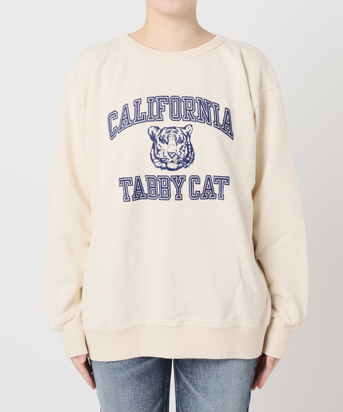 MIXTA(ミクスタ)の「【MIXTA/ミクスタ】CALIFORNIA TABBY CAT CREW SWEATSHI:スウェット(スウェット・レディース・ブラック/アイボリー/ライトグレー・MEDIUM)」の6枚目の写真