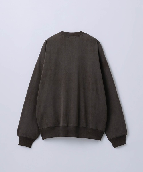 SLICK（スリック）の「【SLICK/スリック】Used Print Fleece V Neck Pullover/ユーズドプリントVネックプルオーバー（スウェット・メンズ・ブラウン/ブラック・1/3/2）」の6枚目の写真