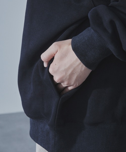 SLICK（スリック）の「【SLICK/スリック】Used Print Fleece V Neck Pullover/ユーズドプリントVネックプルオーバー（スウェット・メンズ・ブラウン/ブラック・1/3/2）」の13枚目の写真