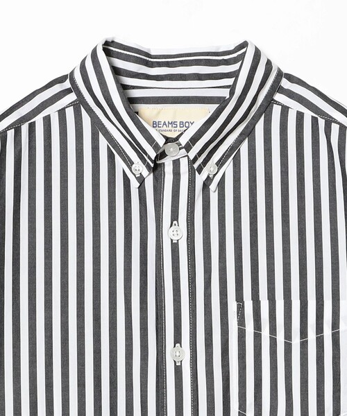 BEAMS BOY（ビームスボーイ）の「ストライプ BD ワンピース ロングスリーブ（ワンピース・レディース・ネイビー/ブラック・ONE SIZE）」の17枚目の写真