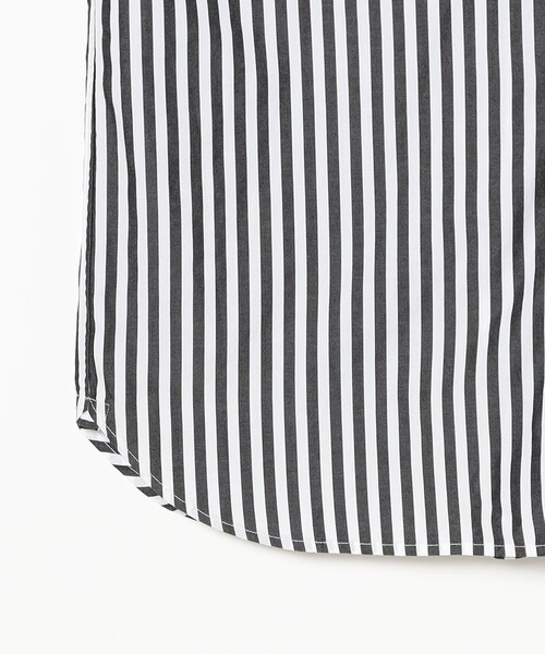 BEAMS BOY（ビームスボーイ）の「ストライプ BD ワンピース ロングスリーブ（ワンピース・レディース・ネイビー/ブラック・ONE SIZE）」の20枚目の写真