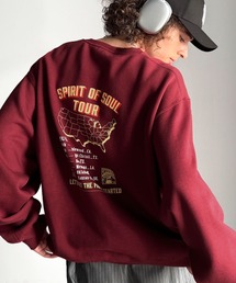 Java（ジャバ）の「《JaVaジャバコラボ》裏起毛レコード盤レトロツアーロゴトレーナー（スウェット）」