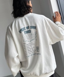 Java（ジャバ）の「《JaVaジャバコラボ》裏起毛レコード盤レトロツアーロゴトレーナー（スウェット）」