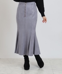 ASTORIA ODIER | フロントジップスエードマーメイドスカート(スカート)