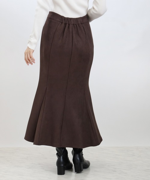 ASTORIA ODIER（アストリアオディール）の「フロントジップスエードマーメイドスカート（スカート・レディース・ベージュ/チャコールグレー/ブラウン・SMALL/MEDIUM）」の9枚目の写真