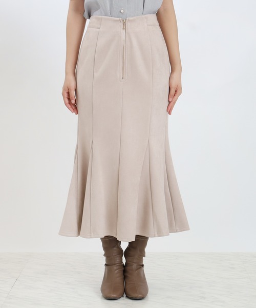 ASTORIA ODIER（アストリアオディール）の「フロントジップスエードマーメイドスカート（スカート・レディース・ベージュ/チャコールグレー/ブラウン・SMALL/MEDIUM）」の12枚目の写真