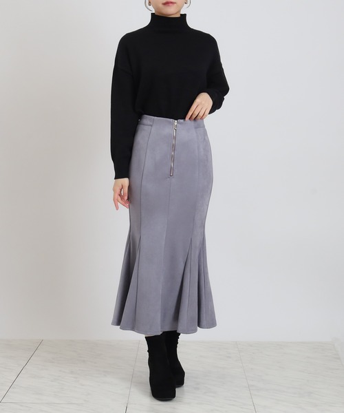 ASTORIA ODIER（アストリアオディール）の「フロントジップスエードマーメイドスカート（スカート・レディース・ベージュ/チャコールグレー/ブラウン・SMALL/MEDIUM）」の21枚目の写真