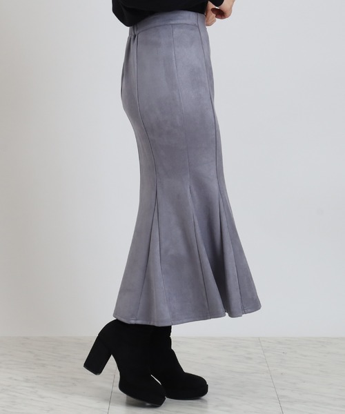 ASTORIA ODIER（アストリアオディール）の「フロントジップスエードマーメイドスカート（スカート・レディース・ベージュ/チャコールグレー/ブラウン・SMALL/MEDIUM）」の20枚目の写真