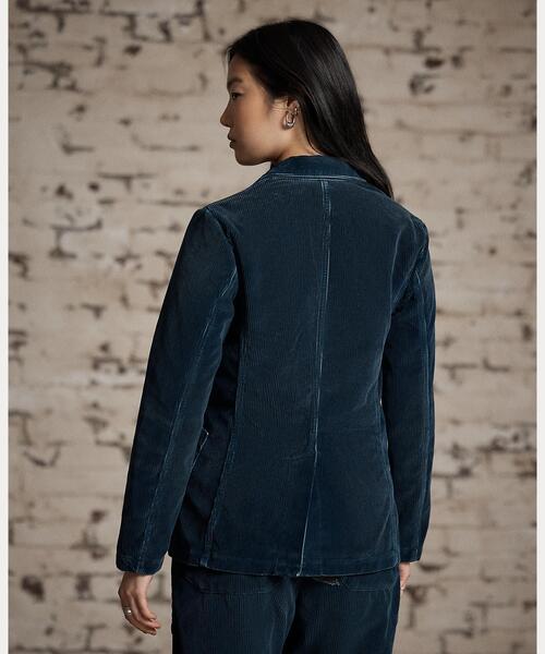RRL(ダブル アール エル)の「リペアード インディゴ コーデュロイ ブレザー(テーラードジャケット・レディース・ネイビー系1・1/2/3/4)」の8枚目の写真