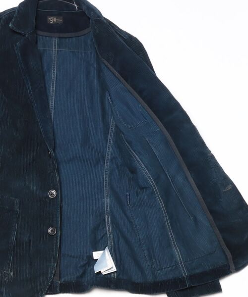 RRL(ダブル アール エル)の「リペアード インディゴ コーデュロイ ブレザー(テーラードジャケット・レディース・ネイビー系1・1/2/3/4)」の2枚目の写真