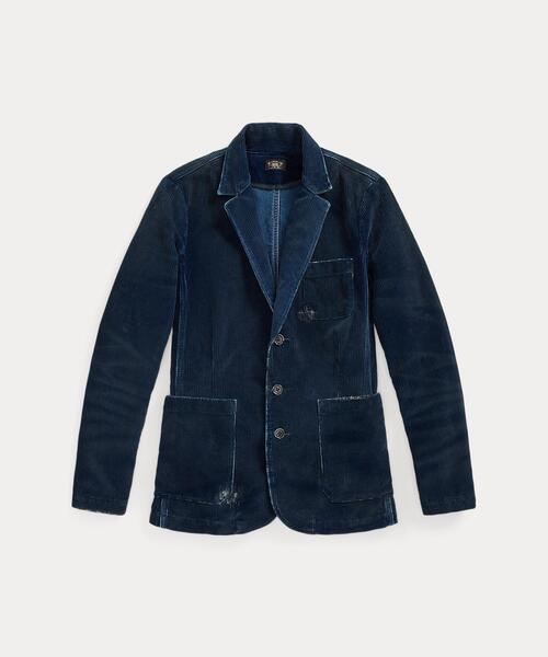 RRL(ダブル アール エル)の「リペアード インディゴ コーデュロイ ブレザー(テーラードジャケット・レディース・ネイビー系1・1/2/3/4)」の10枚目の写真