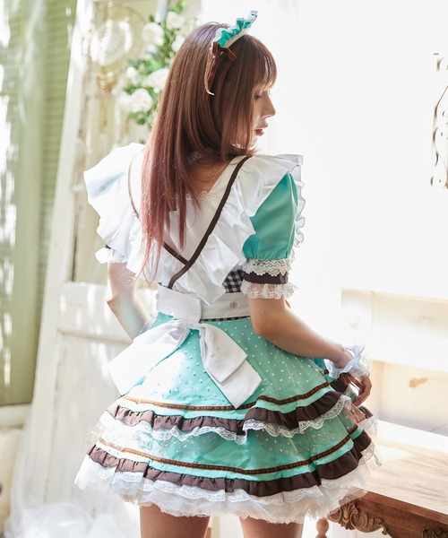 スイーツメイド 」 ハロウィン コスプレ 仮装 大人 メイド服 メイド