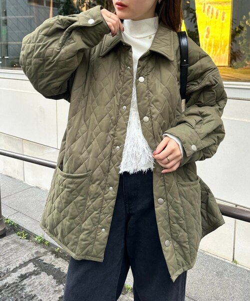 mystic 襟付きキルティングジャケット mystic（ミスティック）の「【軽いのに暖かい◎/2サイズ展開/WEB限定