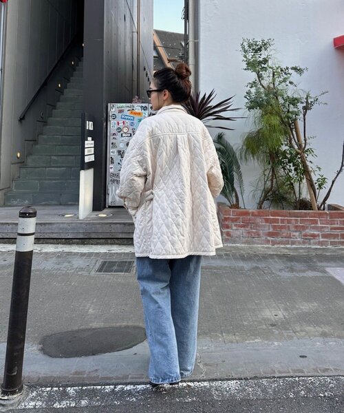 mystic(ミスティック)の「【軽いのに暖かい◎/2サイズ展開】襟付きキルティングジャケット(その他アウター・レディース・カーキ/ブラック/アイボリー/ブルー/モカ・FREE/1)」の21枚目の写真