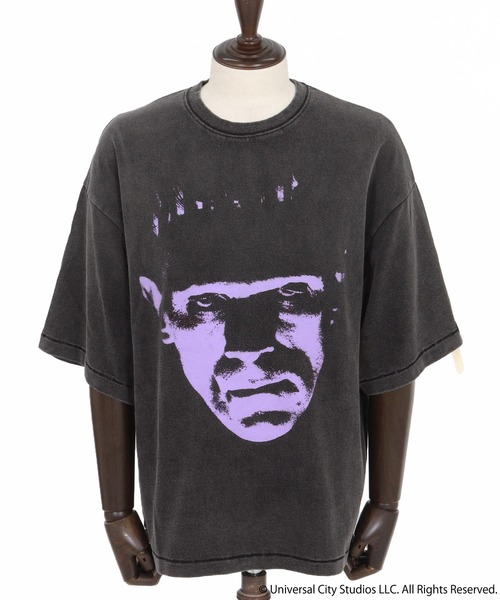 ADAM PATEK(アダムパテック)の「ADAMPATEK/Frankenstein face print T/フランケンシュタインフェイスプリントコラボTシャツ(Tシャツ/カットソー・メンズ・パープル/グリーン・1/2)」の10枚目の写真