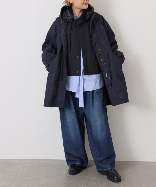 JOURNAL STANDARD LUXE（ジャーナルスタンダード　ラックス）の「ナイロンナカワタキルトベスト（ナイロンジャケット・レディース・カーキ/ブラック・FREE）」の5枚目の写真