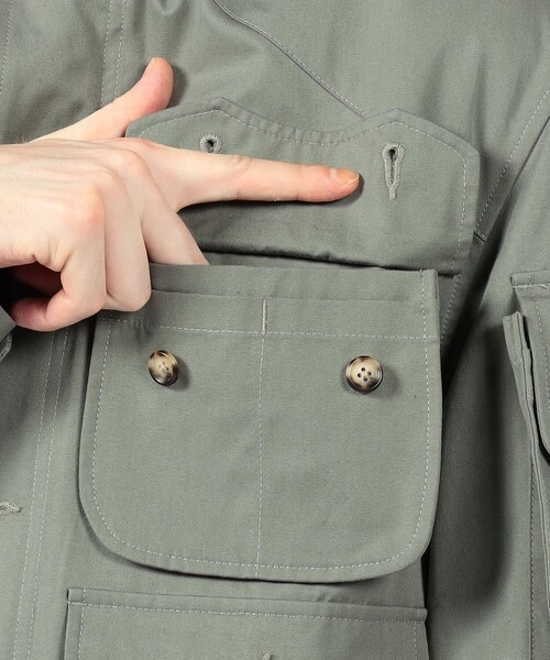 Willis&Geiger（ウィリスアンドガイガー）の「willis&Geiger WHITE HUNTER FIELD JACKET コットンブルゾン（ブルゾン・メンズ・セージグリーン・40/38/36）」の14枚目の写真