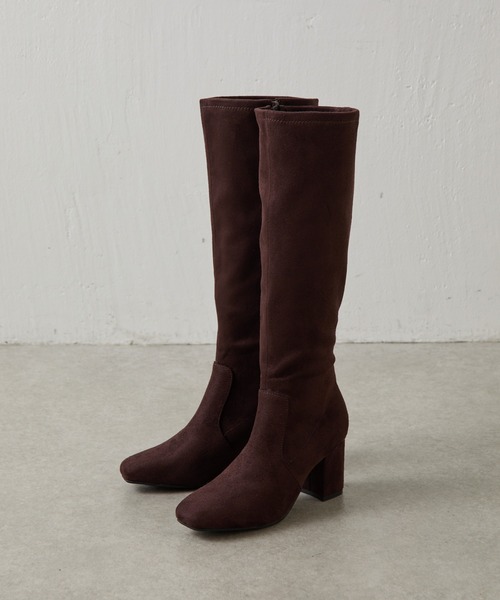 COLONY 2139（コロニートゥーワンスリーナイン）の「スクエアヒールストレッチブーツ（ブーツ・レディース・ブラウン/ブラック・MEDIUM/LARGE）」の19枚目の写真