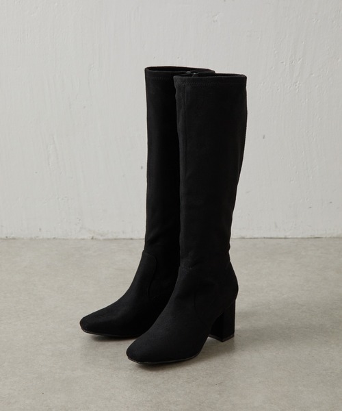 COLONY 2139（コロニートゥーワンスリーナイン）の「スクエアヒールストレッチブーツ（ブーツ・レディース・ブラウン/ブラック・MEDIUM/LARGE）」の14枚目の写真