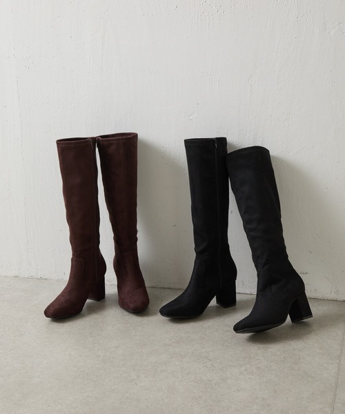 COLONY 2139（コロニートゥーワンスリーナイン）の「スクエアヒールストレッチブーツ（ブーツ・レディース・ブラウン/ブラック・MEDIUM/LARGE）」の20枚目の写真