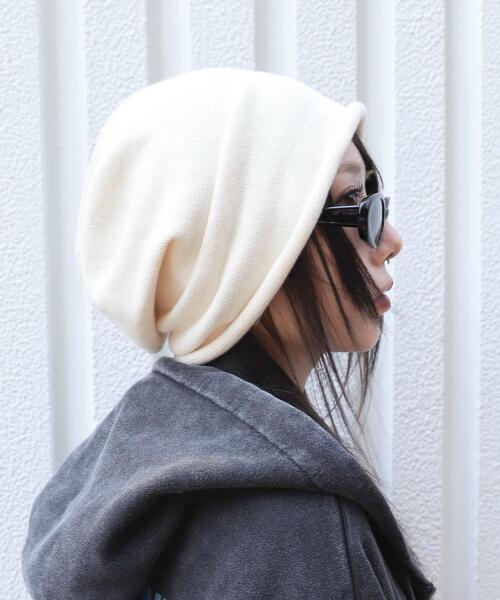 WEGO（ウィゴー）の「WEGO/ルーズワッチ（ニットキャップ/ビーニー・レディース・ブラウン/ブラック/オフホワイト/グレー・FREE）」の6枚目の写真