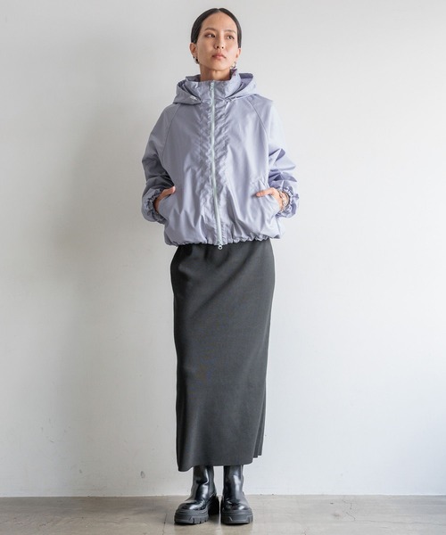 HEREIAM（ヘレイアム）の「【HEREIAM】EASYニットナロースカート（スカート・レディース・バイオレット/オレンジ系/ブラック・SMALL/MEDIUM）」の19枚目の写真