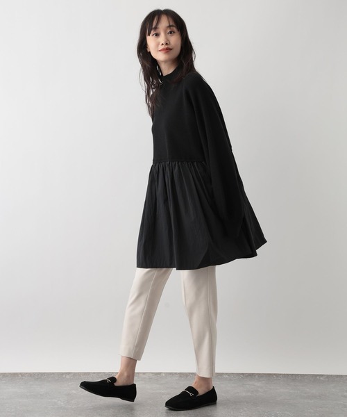 FOUND GOOD（ファウンドグッド）の「フハクキリカエニットチュニック（その他トップス・レディース・ブルー系5/グレー系8/ブラック/ベージュ・M/S/L）」の6枚目の写真