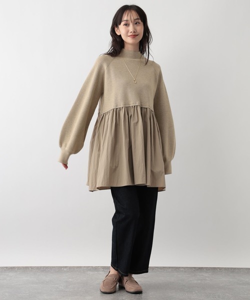 フハクキリカエニットチュニック（その他トップス）｜FOUND GOOD