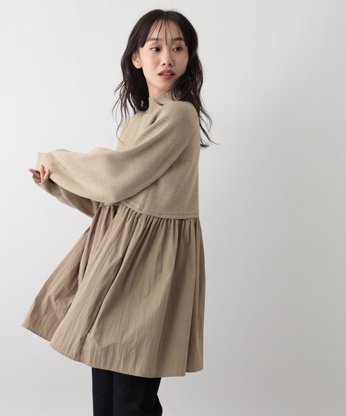 FOUND GOOD（ファウンドグッド）の「フハクキリカエニットチュニック（その他トップス・レディース・ブルー系5/グレー系8/ブラック/ベージュ・M/S/L）」の16枚目の写真