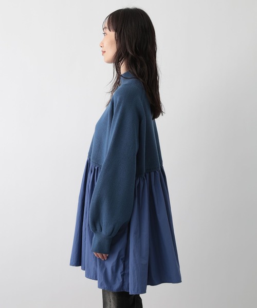 FOUND GOOD（ファウンドグッド）の「フハクキリカエニットチュニック（その他トップス・レディース・ブルー系5/グレー系8/ブラック/ベージュ・M/S/L）」の22枚目の写真