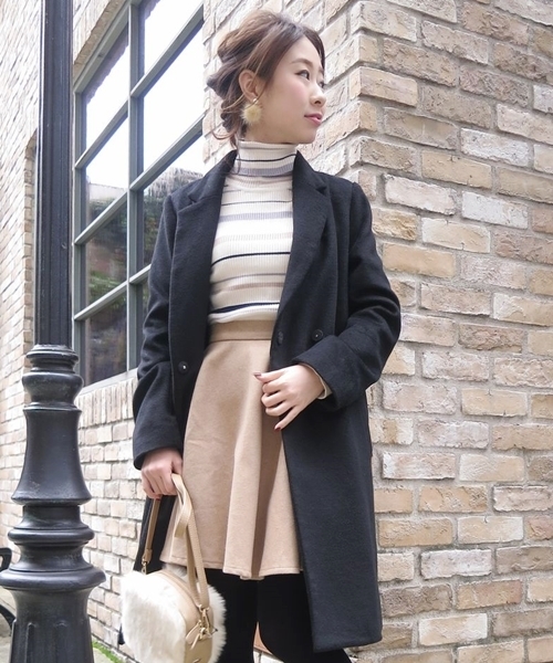 Chico(チコ)の「【who's who Chico】チェックフレアスカート(スカート・レディース・ベージュ/グレー/ホワイト・FREE)」の5枚目の写真