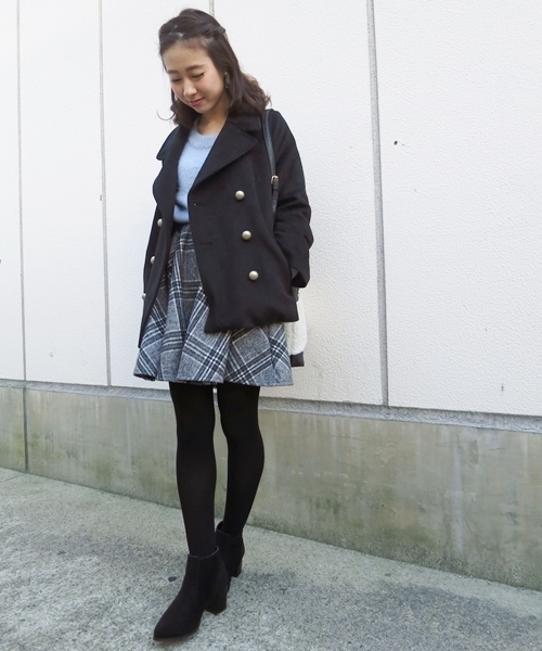 Chico(チコ)の「【who's who Chico】チェックフレアスカート(スカート・レディース・ベージュ/グレー/ホワイト・FREE)」の7枚目の写真